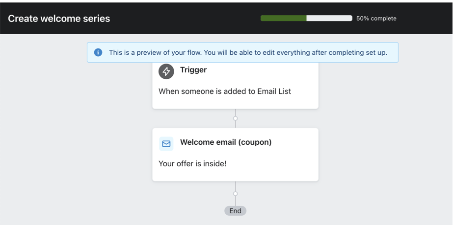 How to create a multi-step email workflow in Klaviyo