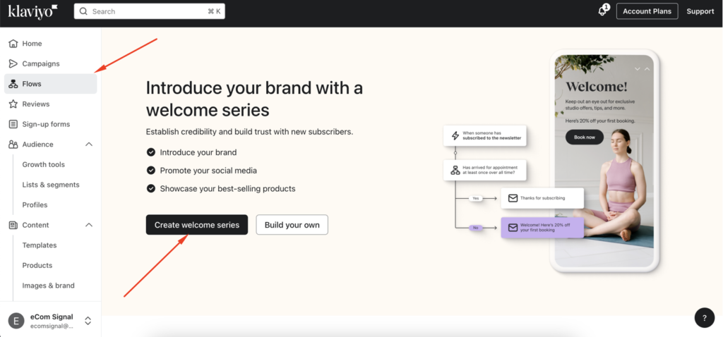 Set Up the Welcome Series in Klaviyo